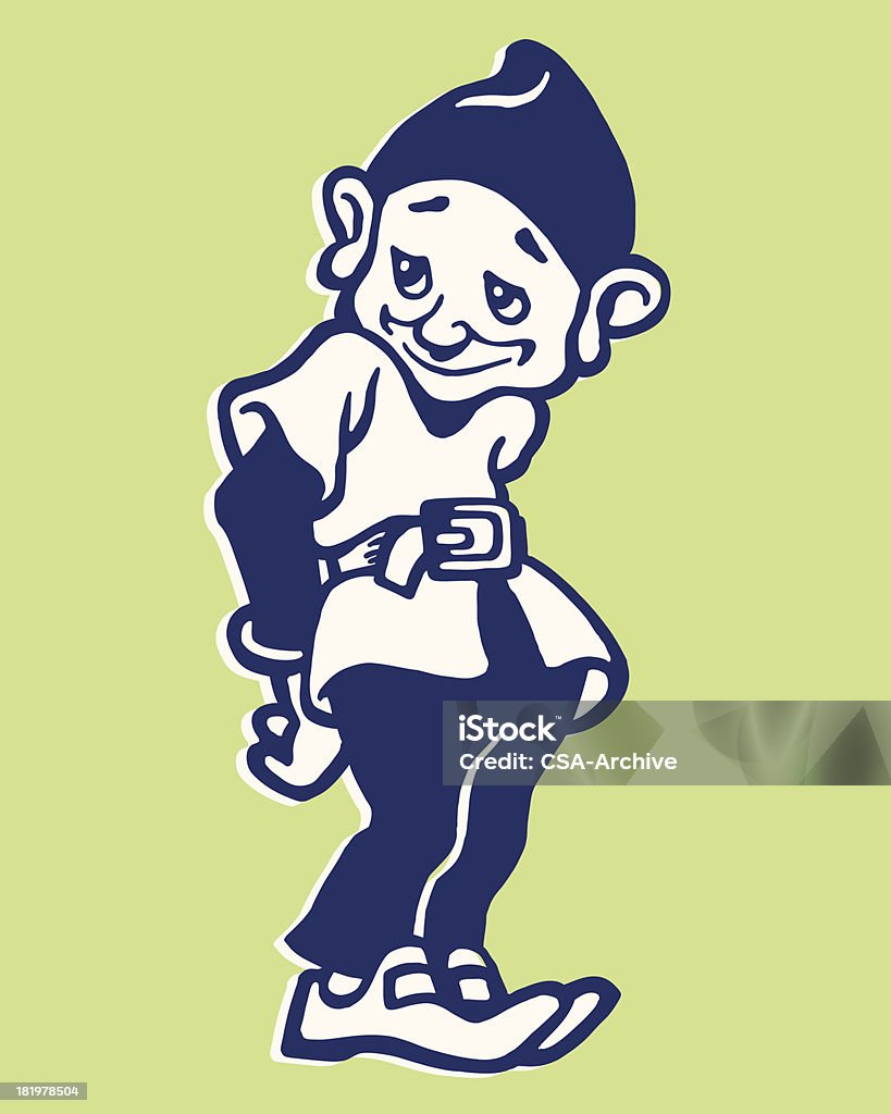 Shy Elf Elf stock vector