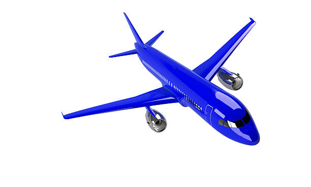istock model of a blue airplane isolated on white 181980152