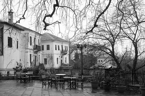 Tsagkarada Square in Pelion, Greece