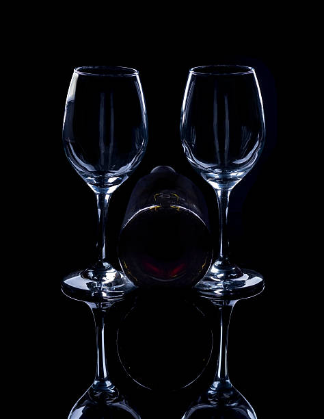 istock Wine bottle and glass. 181980769