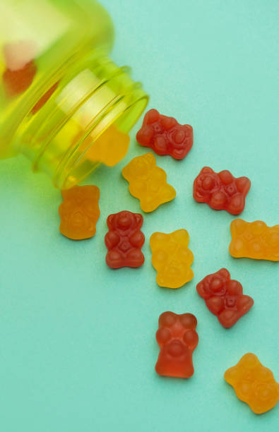 istock Vitamins for children,   jelly gummy bears candy 1819809921