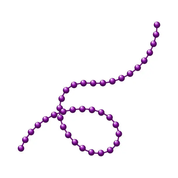 Vector illustration of Mardi Gras Carnival Beads
