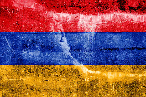 istock Armenia Flag painted on grunge wall 181984211