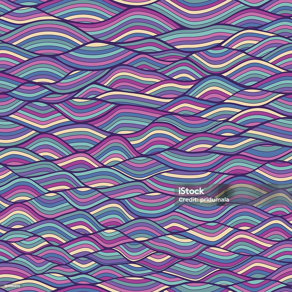 Wa Pattern Waves Pattern Stock Illustration - Download Image Now - Abstract, Aura ...