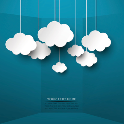 Cloud computing concept. 