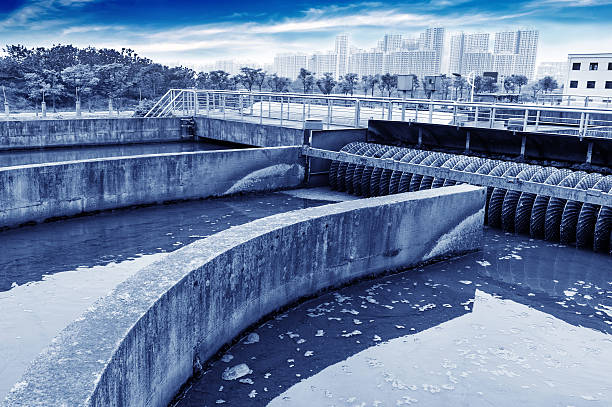 istock Modern urban wastewater treatment plant. 181987874