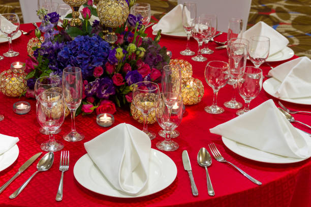 istock An elegant table arrangement for a gala dinner within the ballroom 1819884965