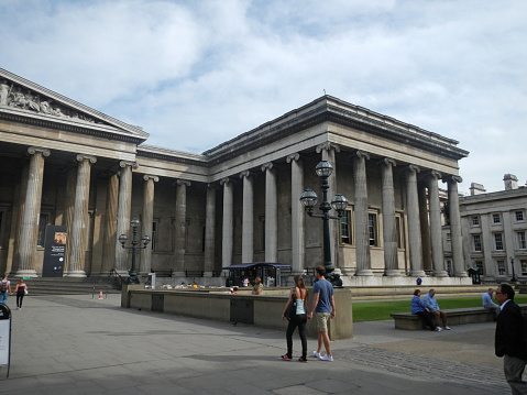 London, UK - 27 Jul 2013: British museum in London city, England