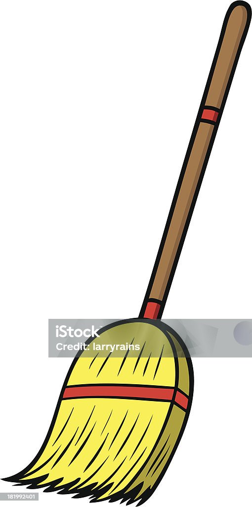 빗자루 - 로열티 프리 개념 벡터 아트