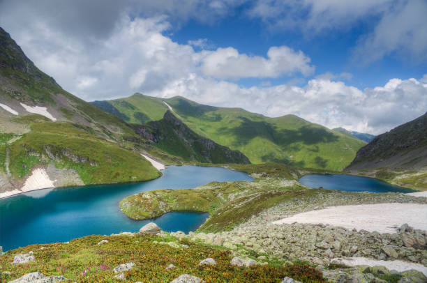 istock Mountain lake with blue water. 1819961066