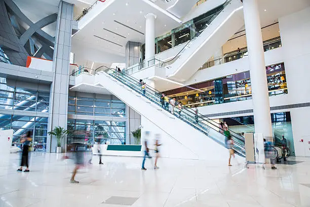 Photo of busy shopping mall