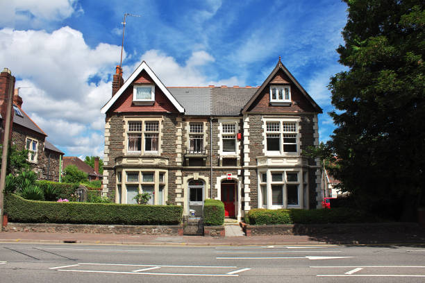 le bâtiment dans la ville de cardiff, pays de galles, royaume-uni - encinitas photography editorial color image photos et images de collection