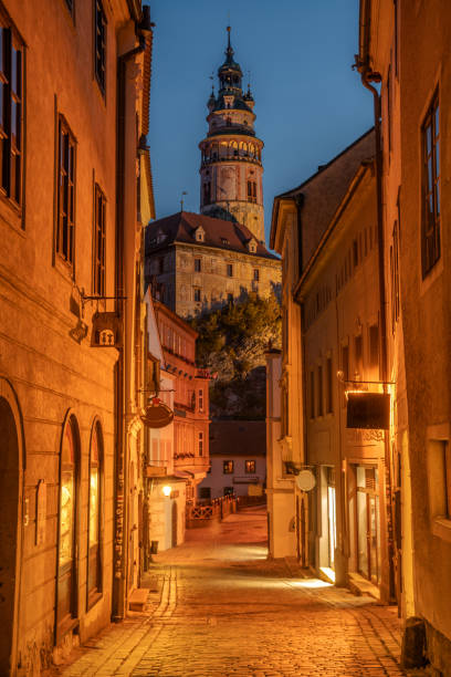 istock Cesky Krumlov  at night in Czech Republic 1819993270