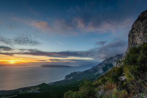 Spectacular view of the viewpoint in Nature park Biokovo,Dalmatia,Croatia
