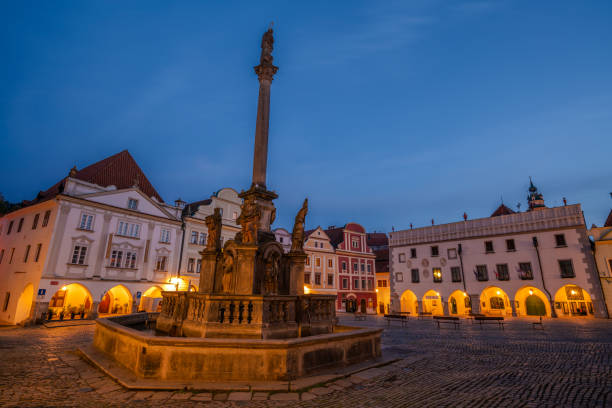 istock Cesky Krumlov  at night in Czech Republic 1820003499