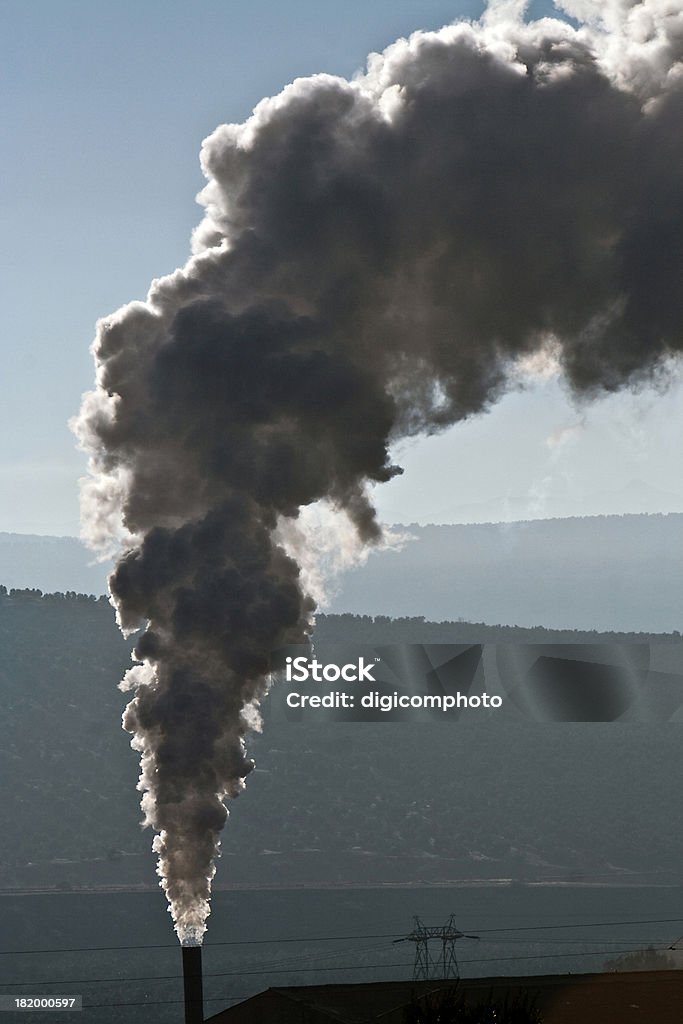 Fabrik smokestack - Lizenzfrei Abgas Stock-Foto