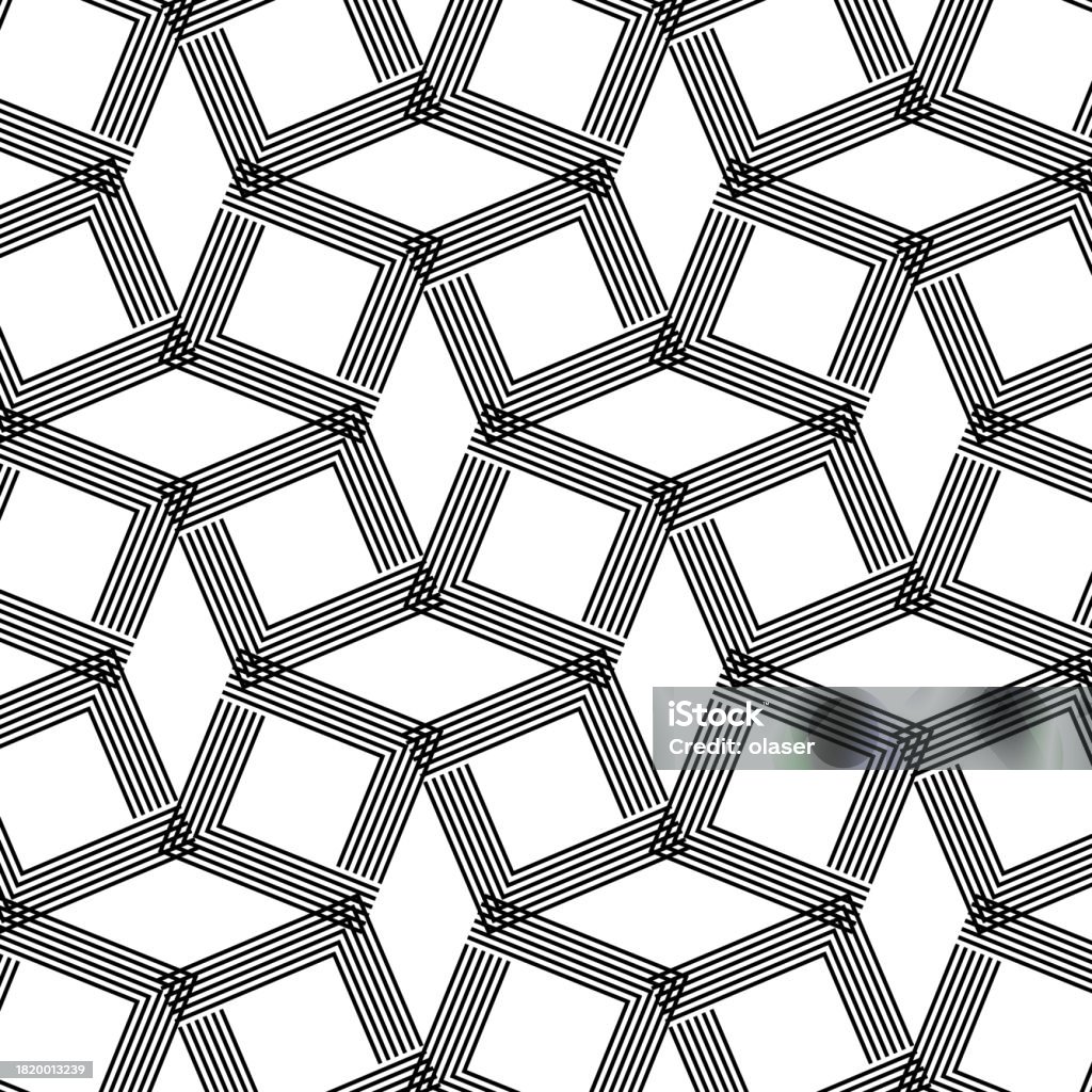 Overlaying Square Pattern Overlapping Striped Squares Pattern Stock Illustration - Download Image ...