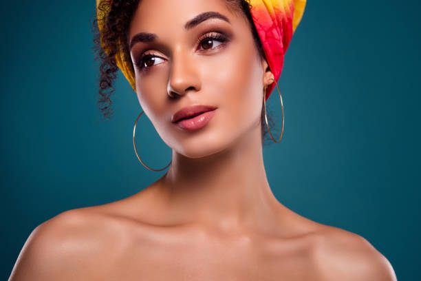 istock African American  woman standing over blue background 1820014857