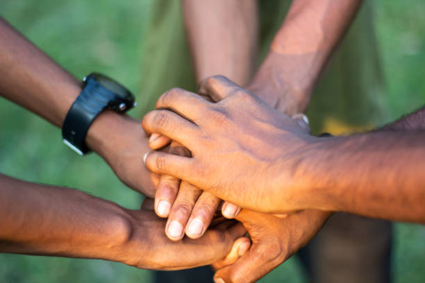 istock Many hands joined together for a partnership 1820019767