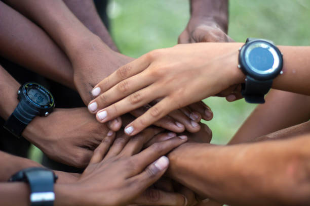 istock Many hands joined together for a partnership 1820020878