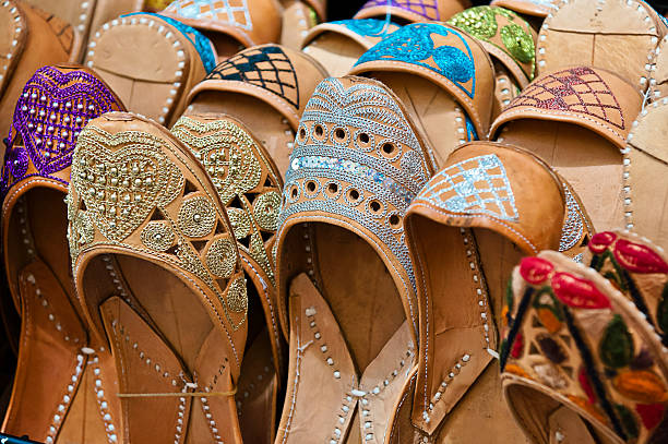 istock moroccan slippers in a market 182003028