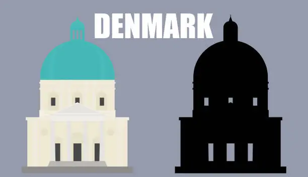 Vector illustration of Denmark Landmark 5
