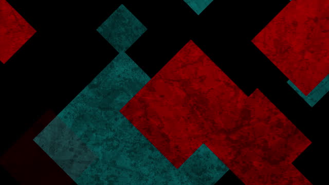 Dark red and blue grunge tech geometric abstract motion background