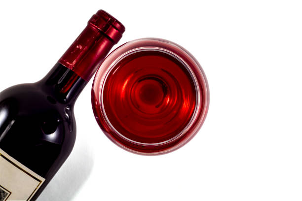 istock Glass and bottle of red wine. 1820064528