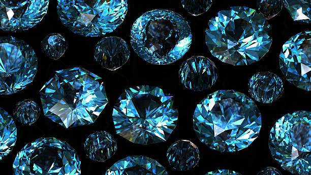 istock Set of round diamond. Gemstone 182009040