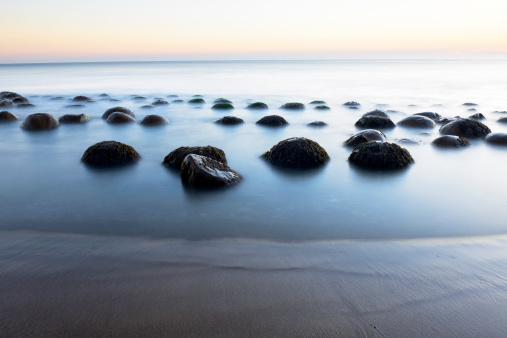 Bowling Ball Beach in Twilight near Point Arena on the Mendocino coast, CA.