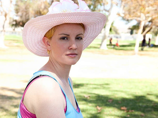 istock Young Adult In A Pink Hat 182011941