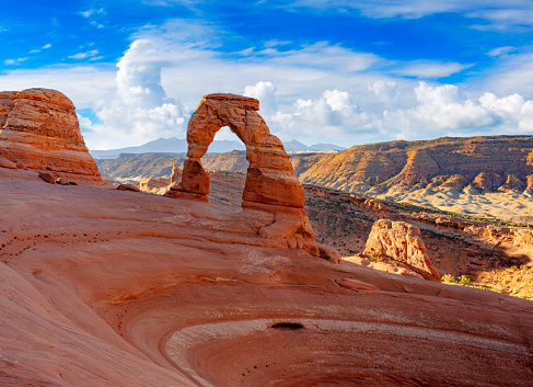 Panorama of Formations On the Tower Arch Trail in Arches National Park