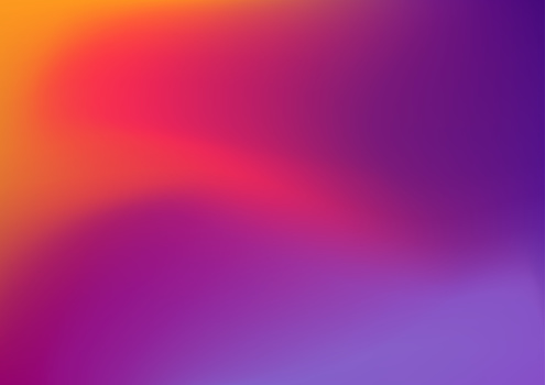 Abstract colorful smooth blur background, orange and purple gradient vector illustration template for website, banner, backdrop, poster.