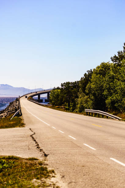 istock Road bridge Bolsoya, coast landscape Norway 1820208376