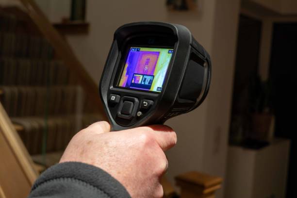 istock Infrared thermal camera being used in a domestic home 1820224385