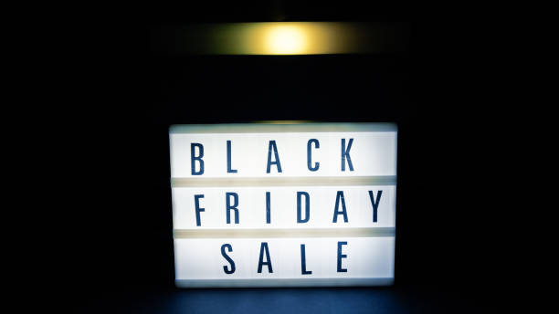 istock Black Friday Sale Signboard background 1820225573