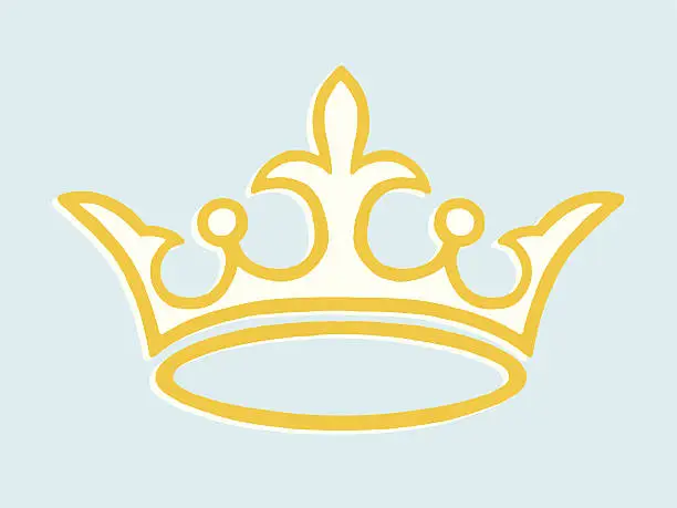 Vector illustration of Crown