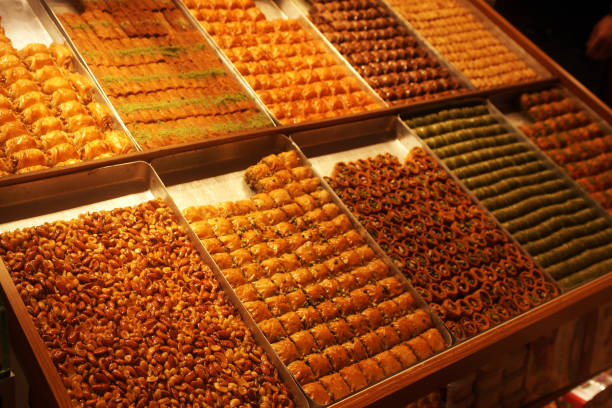 Baklava varieties on tray