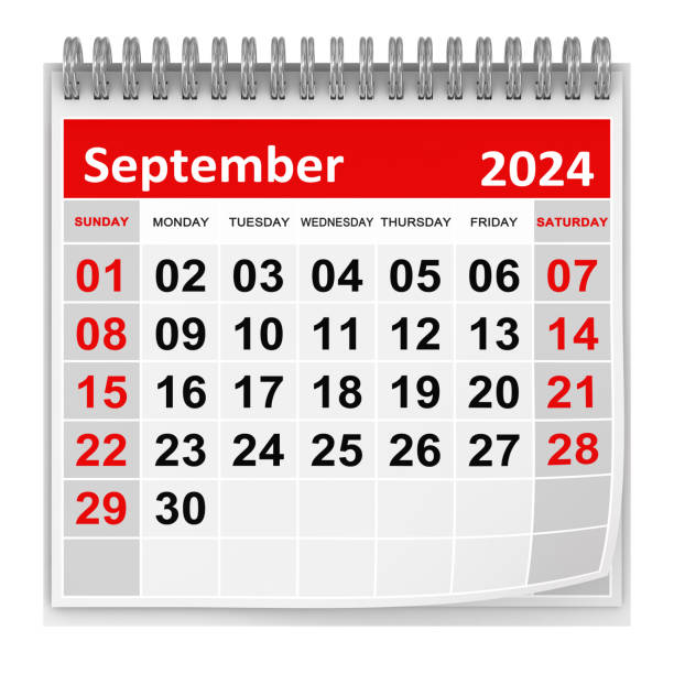 Calendário - Setembro 2024 - foto de acervo