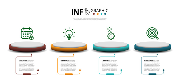Infographic format vector illustration presentation Business design ideas can be used for web, brochures