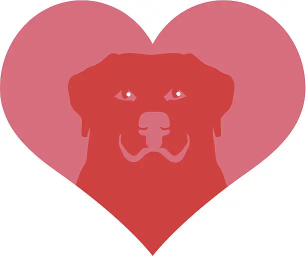 Vector illustration of Dog Lover