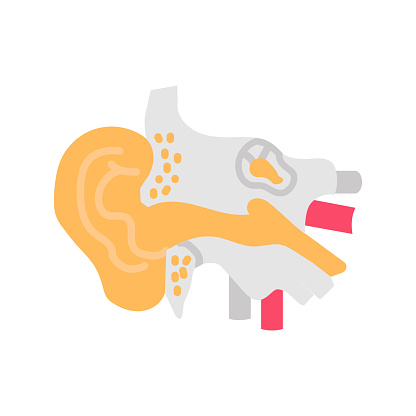 Ear icon in vector. Logotype
