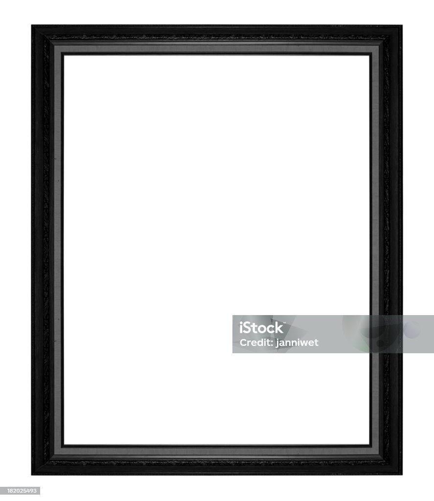 picture frame The antique frame on the white background Picture Frame Stock Photo