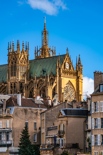 Saint Stephens cathedral in Metz, Moselle, Lorraine, France