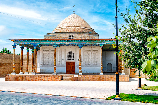 The Abdushakur Agalik Madrasa in Shahrisabz, beautiful building in typical style of Uzbekistan