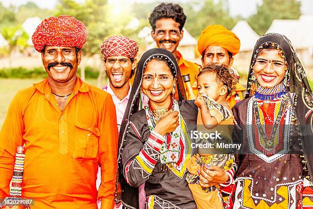 Indian Family Portrait Stock Photo - Download Image Now - Baby - Human Age, India, Multi-Generation Family