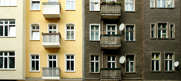 Old and new in Berlin stock photo