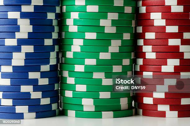 Pokerchips Stockfoto und mehr Bilder von Blau - Blau, Chance, Fotografie