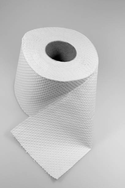istock Roll of toilet paper 182029686