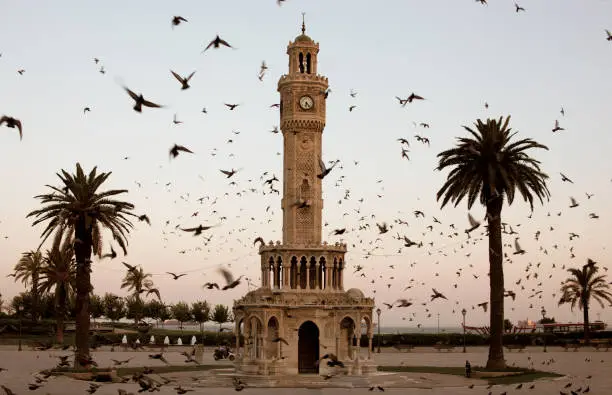 Izmir Clock Tower in Izmir in Turkey
